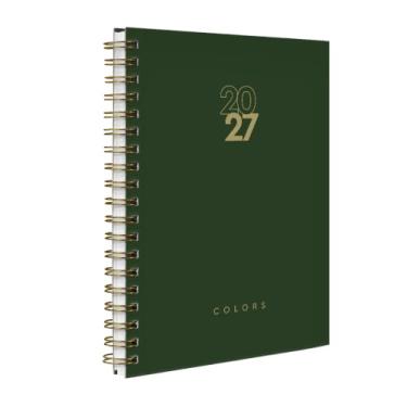 Imagem de Agenda 2027 Planner Semanal Capa Dura Solid Colors Basic (Verde Militar)