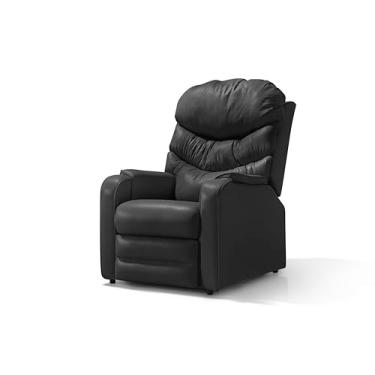 Imagem de Poltrona Luxo Papai Mamãe Vovo Estetica Preto - Moderna