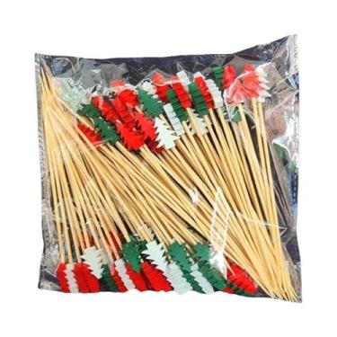 Imagem de Ornamento De Natal Com 50 Peças: Palitos De Bambu Descartáveis Com Elf