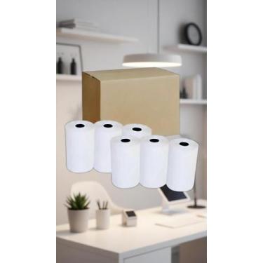 Imagem de Bobina Papel 89mm 1 Via p/ Impressora Caixa 30 Rolos - Congratulations