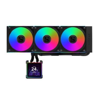 Imagem de Water cooler 360mm lian li hydroshift ii lcd-s 360cl, display lcd, bla
