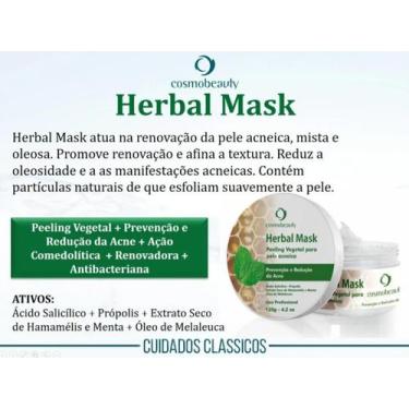 Imagem de Máscara Herbal Mask Cosmobeauty Peeling Vegetal Pele Acne VAL 30.10.26