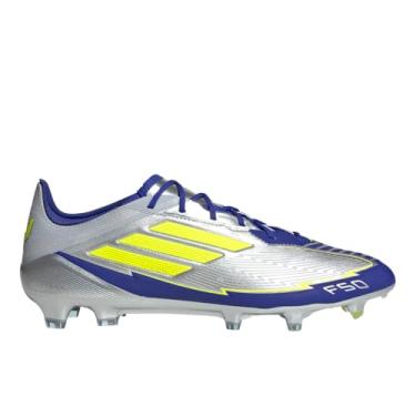 Imagem de adidas Unissex-adulto Silvmt/Syello/Lucblu F50 Elite FG Messi prata met.Solar Yellow/Lucid Blue 39 EUA, Preto, 11 Wide Women/10 Wide Men