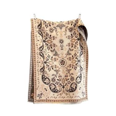 Imagem de Cachecol De Luxo Feminino Em Cashmere Estampado, Marca De Moda, Xale Q