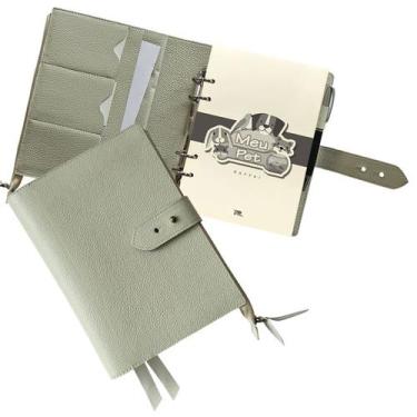 Imagem de Agenda Meu Pet Couro 234-R Raffai Couros, Offwhite