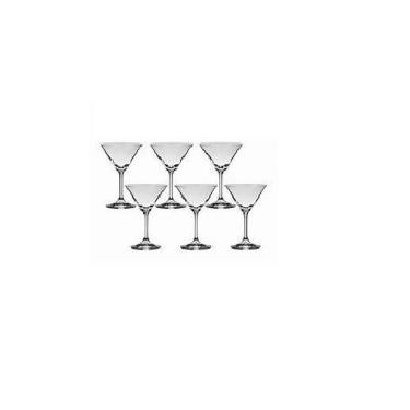 Imagem de Jogo De 6 Taças Para Martini Roberta Cristal 210 Ml -Bohemia
