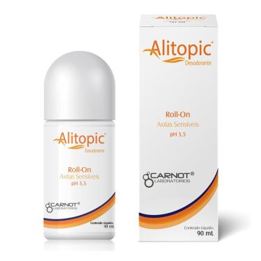 Imagem de Desodorante Roll-On Alitopic para Axilas Sensíveis com 90ml Carnot 90ml