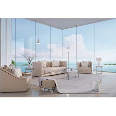 Imagem de Yeele 3 x 2,4 m, moderno, luxuoso, com vista para o mar, sala de estar, janela de praia, casa de janela, com fundo de fotografia de escritório, design de casa, novo estilo de vida, adereços de estúdio