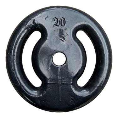 Imagem de Anilha Emborrachada - Preta - 20 Kg