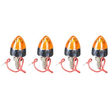 Imagem de RoadPro RP-7868 Parafuso de placa de licença âmbar com ponta iluminada, (pacote com 4)