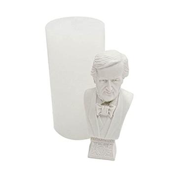 Imagem de vela silicone, retrato ídolo 3D, corpo resina celebrida, silicone para desenho ídolo para vela artesanato DIY vela gesso estátua sabão resina epóxi