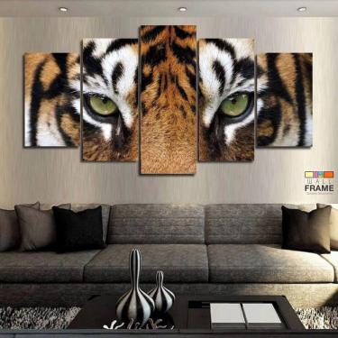 Imagem de Quadros Decorativos Tigre 63x130mt em Tecido
