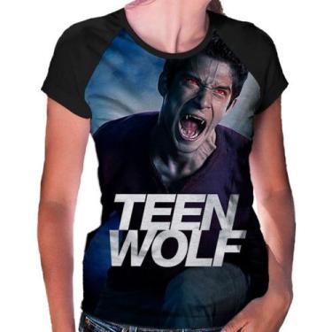 Imagem de Camiseta Raglan Baby Look Teen Wolf Ref:71 - Smoke