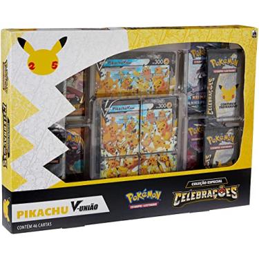 Imagem de Box Pokémon, Copag, Celebrações Pikachu V União, Estampado
