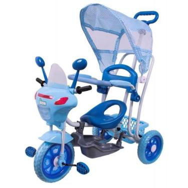 Imagem de Triciclo Infantil Moto Azul - Bel Brink