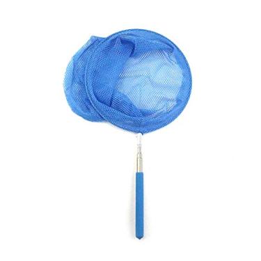 Imagem de lasenersm 1 peça rede telescópica de borboleta para crianças rede de pesca telescópica para pesca borboleta mosquiteira rede de pesca telescópica para pegar insetos redes para pegar peixe, camarão, inseto borboleta (azul)