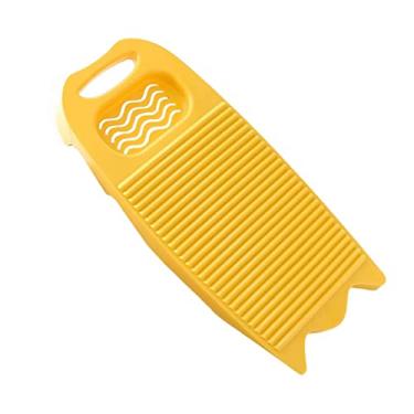 Imagem de Tábua de Lavar Tábua de Lavar com Suporte de para Ferramentas de Lavanderia, amarelo