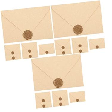 Imagem de Abaodam 18 Conjuntos Envelopes 5x7 Para Convites Envelopes Para Lembrancinhas De Casamento Cartões De Bênção De Natal Lacre Cera Noiva Papel Especial Plástico Tabela De Substituição