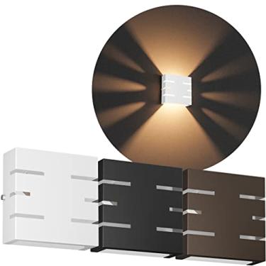 Imagem de Arandela de Parede Externa Slim 6 Frisos e 2 Focos G9 MF101 (Branco)