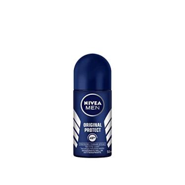 Imagem de NIVEA MEN Desodorante Antitranspirante Roll On Masculino Original Protect - Proteção prolongada de 48h, tecnologia hidratante, ingredientes naturais, não causa irritações, fragrância duradoura - 50ml