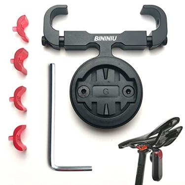 Imagem de BININIU Suporte de selim de bicicleta para radar Garmin Varia [alumínio] - Suporte de luz traseira para RTL500, RTL510, RTL515, RVR315 - Suporte de arco de assento de bicicleta