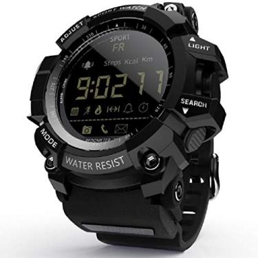 Imagem de Relógio Lokmat 2021 bluetooth digital relógio masculino pedômetro mulher ip68 à prova dip68 água esporte para ios android telefone (Preto)