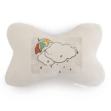 Imagem de DIYthinker Guarda-chuva Weather Cloud Ilustration Pattern Carro Decoração Pescoço Almofada Almofada Almofada Almofada