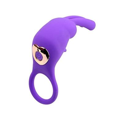 Imagem de Vibrador 10 Velocidades Galo Anéis Clitóris Estimulação Unissex Atraso Ejaculação Estimulador Erótico Zatla Shop (Roxo)
