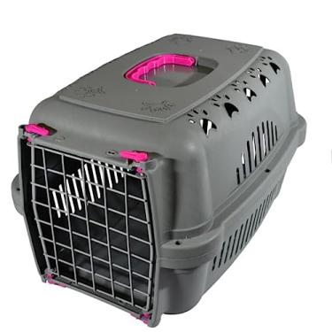 Imagem de Caixa De Transporte Pet N 3 Para Cães e Gatos Durapets Neon Cor:Rosa