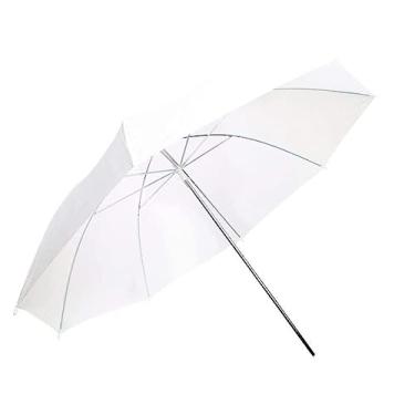 Imagem de Sombrinha Difusora Branca - 90cm para flash e estúdio fotográfico