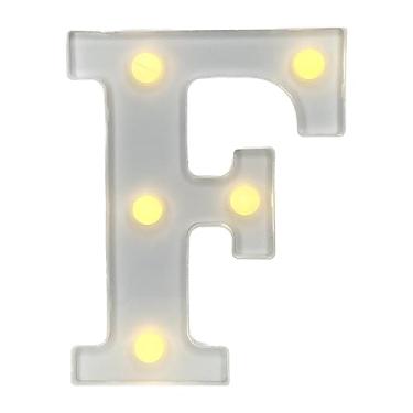 Imagem de Luminaria PEQUENA com led - Letras (F)