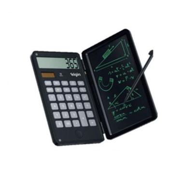 Imagem de Calculadora De Mesa Com Tela Para Anotação Preta - Elgin
