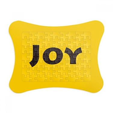Imagem de Joy Word Citações inspiradoras Moldura de quebra-cabeça Decoração Decoração Enfeite de quebra-cabeça