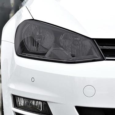 Imagem de LAVIYE Farol do carro Tint Preto Película protetora transparente resistente a riscos TPU adesivo, para Volkswagen VW Golf 7 MK7 2012-2019