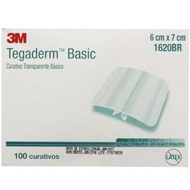 Imagem de Fixador Esteril para Cateter Tegaderm 3M 1620BR 6CM X 7CM 100 Unidades
