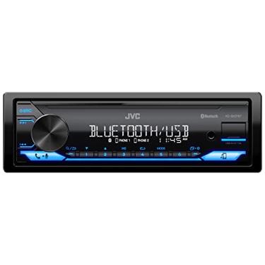 Imagem de JVC Estéreo automotivo KD-SX27BT com Bluetooth, receptor de mídia digital de 100 W, USB de 1,5 A para carregar dispositivos, unidade de cabeça DIN única, AM/FM, entrada auxiliar, aplicativo remoto JVC