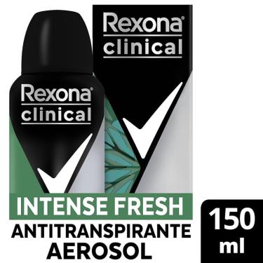Imagem de Desodorante Antitranspirante Aerossol Rexona Clinical Intense Fresh 96h 150ml