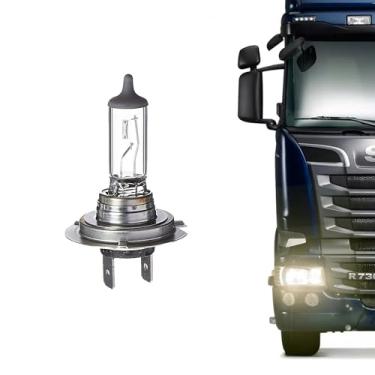 Imagem de KIT 10 Lâmpadas Halógenas Transparentes Para Caminhões Encaixe H7 OSRAM Linha Truckstar 64215 Pro 24v 70w