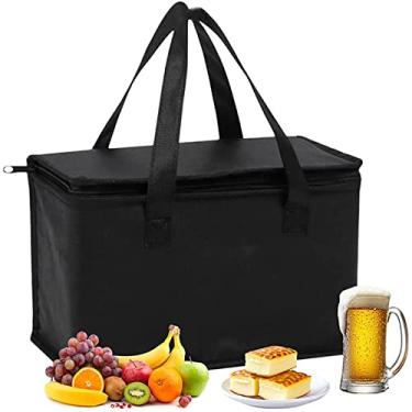 Imagem de Bolsa térmica portátil grande para acampamento ao ar livre, lancheira Bento, viagem, churrasco, refeição, bebida, piquenique