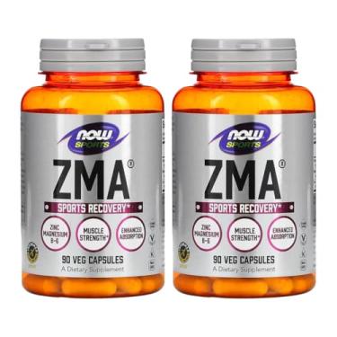 Imagem de Now Foods ZMA Zinco Magnésio 800mg 90Caps 2 unidades Produto Importado