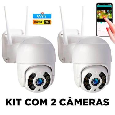 Imagem de Kit 2 Câmeras Segurança Wi-Fi Full Hd A8 Monitoramento Em - Bellator
