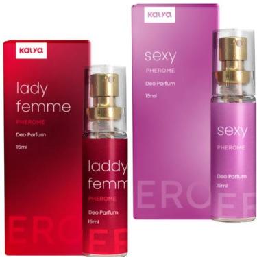 Imagem de Perfume Feminino Ativa Feromonios Lady Femme Sexy Kit Com 2 - Kalya