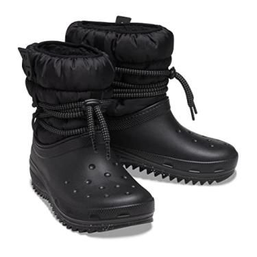 Imagem de Crocs Bota feminina clássica Neo Puff Luxe Snow, Preto, 35