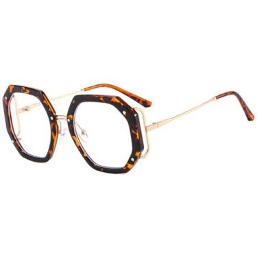 Imagem de Armação de óculos preto leve de liga feminina, óculos quadrados vintage para tons femininos, 8, tamanho único