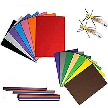 Imagem de (1mm 14 combinacao de melhor cor) - Riverruns Fly Tying Foam High Density EVA 14 Best Colors, Closed Cell Foam Durable, Three Thickness 1, 2, and 3mm Option, Streamers, Baitfish, Nymph, Salmon Steelhead,