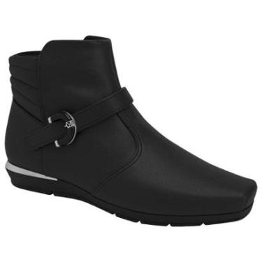 Imagem de Bota Anabela Baixo Piccadilly Maxi 147307 Feminina - Preta-Feminino