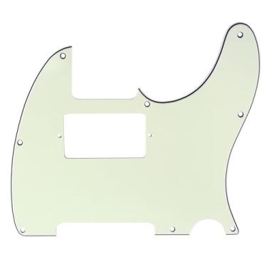 Imagem de Musiclily 8 Furos Escudo Humbucker Tele HH Pickguard para Guitarra Fender EUA/Mexicana Made Telecaster Standard Estilo Moderno, 3 Camadas Marfim