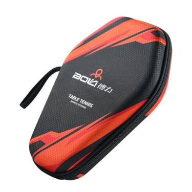 Imagem de YIJU Capa de raquete de pickleball tênis de mesa paddle caso capa bolsa de armazenamento segurar 1 paddle 2 bolas ping pong paddle caso para treinamento, vermelho preto