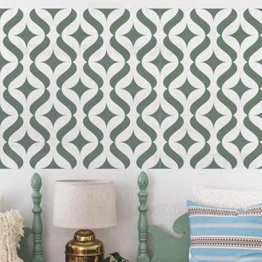 Imagem de Estêncil estrela de 60 cm para decoração modelo reutilizável mandala móveis padrões azulejos nicho parede as sementes piso azulejos tecido mandalas de madeira modelos de pintura padrão casa