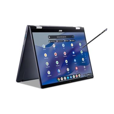 Imagem de acer Chromebook Spin 714 CP714-1WN-53M9 Laptop Intel Evo Intel Core i5-1235U 35.6 cm 1920x1200 IPS Touch Display 8GB LPDDR4X 256GB SSD Wi-Fi 6E FHD MIPI Teclado retroiluminado para webcam Chrome OS
